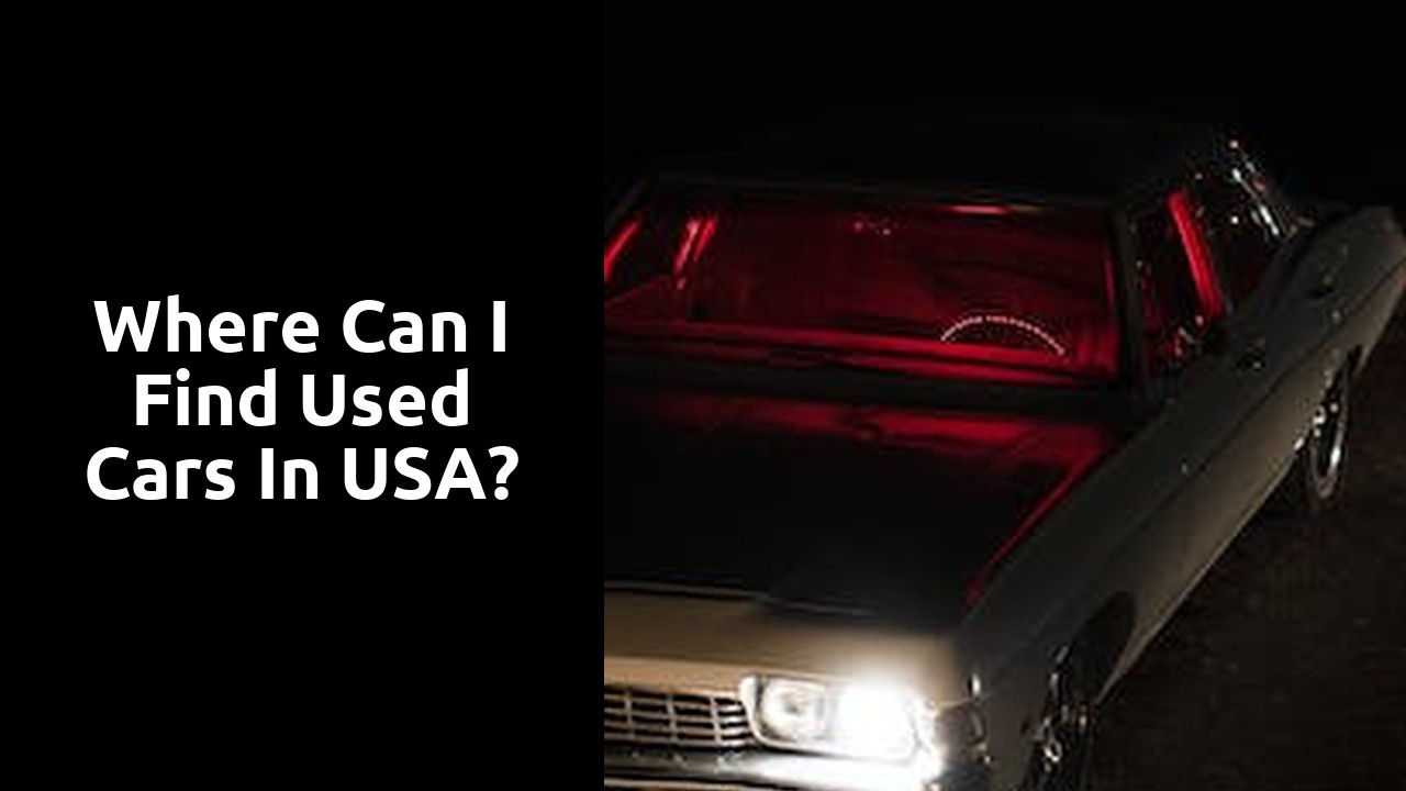 Where can I find used cars in USA?